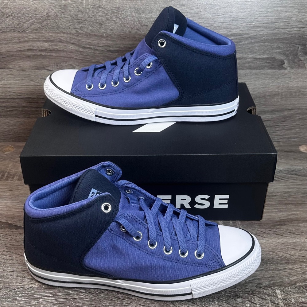 Converse CTAS High Street Mid Sneakers Mens 8.5 Womens 10.5 Indigo Storm NEW